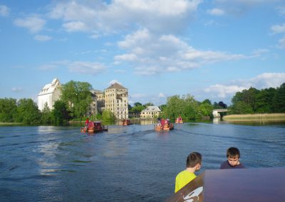 Floßsafari einer Schulklasse