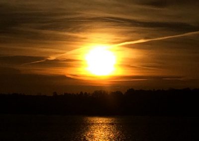 spektakulärer Sonnenuntergang