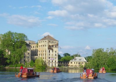 Floßtour von 4 Flößen