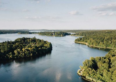 Seenlandschaften aus der Luft