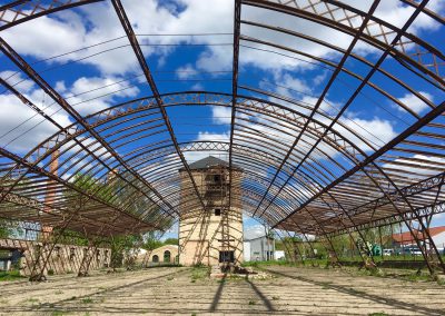 rundes Dach einer Halle in Finowtal