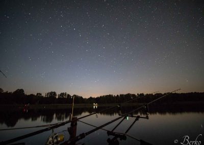 Angeln unter Sternenhimmel