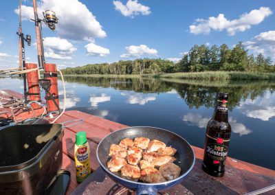 Kochen auf dem Floss